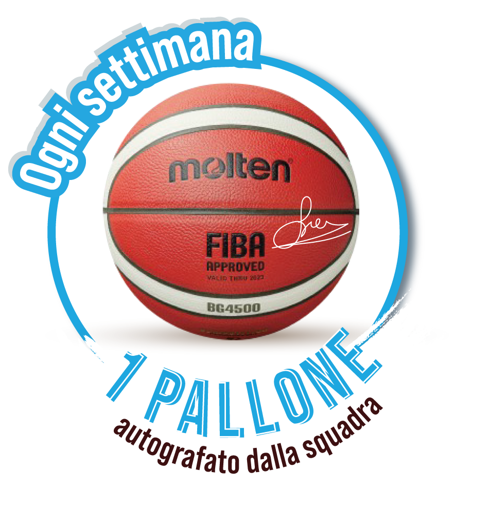 Ogni settimana 1 pallone firmato da tutta la squadra